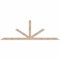 Ekena Millwork Saratoga Smooth Timber Gable Bracket, Douglas Fir, 96"W x 32"H x 3 1/2"D x 3 1/2"F, 8/12 Pitch GBW096X32X0404SAR00SDF - alternate 1
